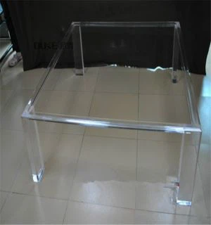 Nueva llegada de diseño moderno cuadrado perspex mesa de café
