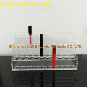 Lápiz labial de acrílico Lápiz labial Organzier-Perpex Lápiz labial