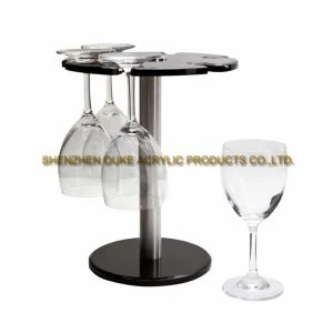 Encimera de acrílico de alta calidad moderno botellero botella de vino estante estante del vino