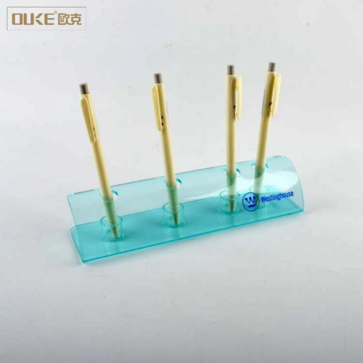 Bule Simple Cheap Acrylic Pen Holder