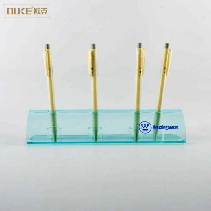 Bule Simple Cheap Acrylic Pen Holder