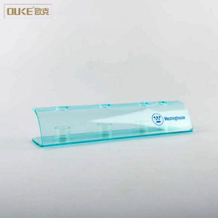 Bule Simple Cheap Acrylic Pen Holder