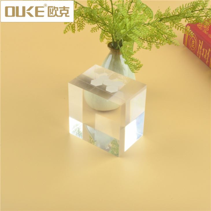 Crystal Cube Transparent Acrylic Stamp Block