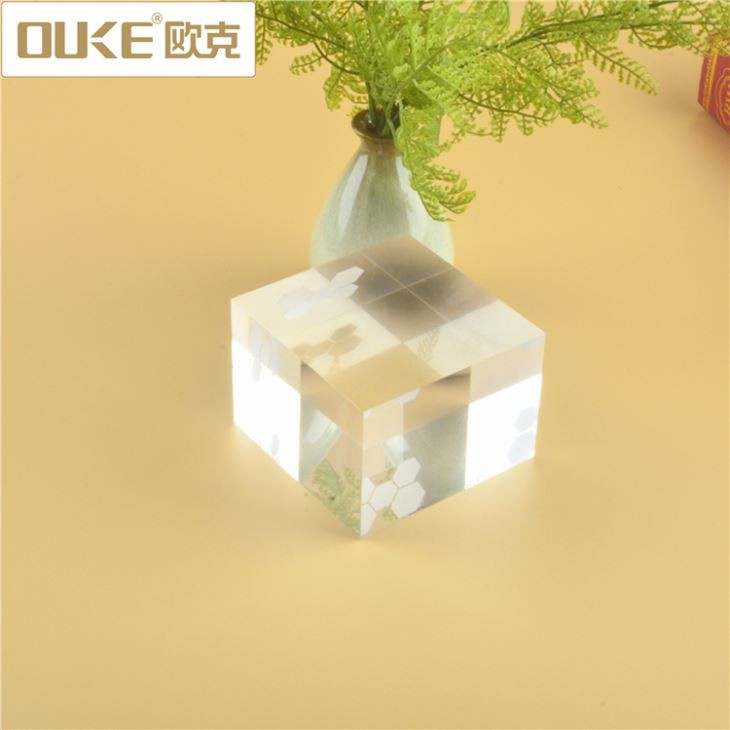 Crystal Cube Transparent Acrylic Stamp Block