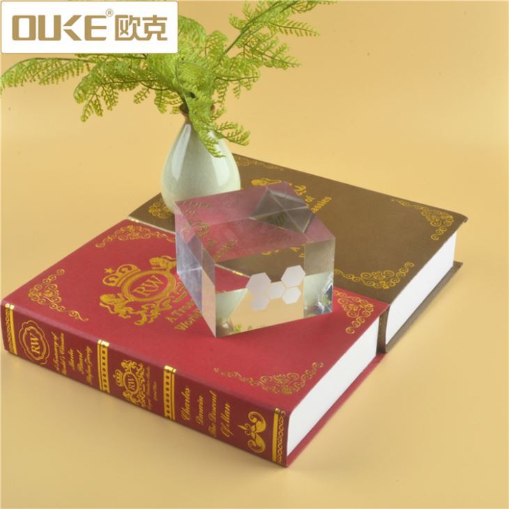 Crystal Cube Transparent Acrylic Stamp Block