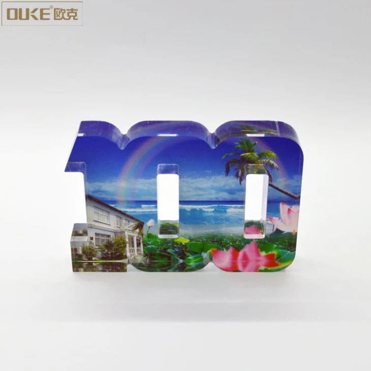 Custom Digital Printing Acrylic Cube Block