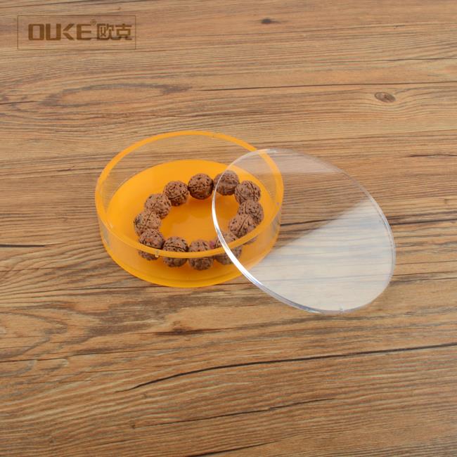 Custom Round Acrylic Jewelry Display Box