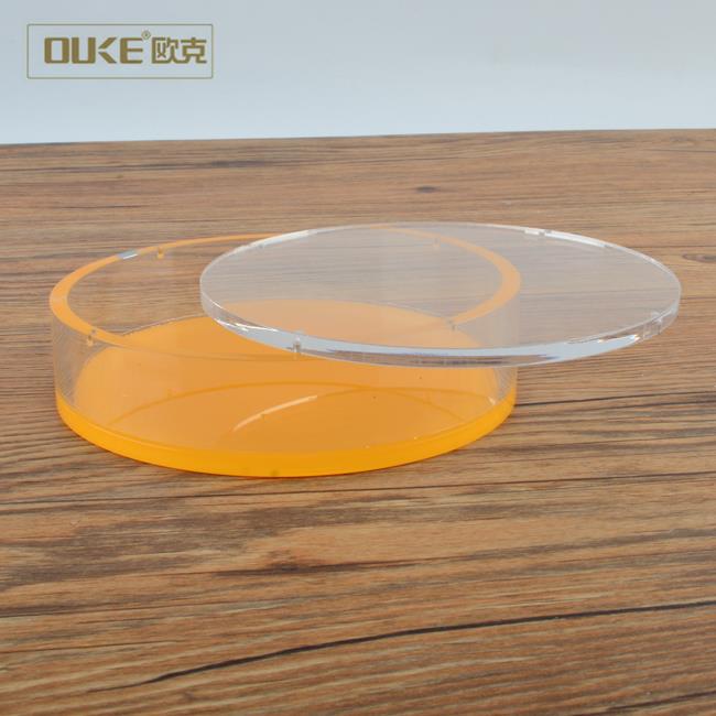 Custom Round Acrylic Jewelry Display Box