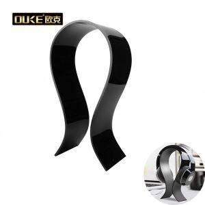 Soporte para auriculares de acrílico transparente
