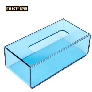 Titular de la cubierta de la caja del dispensador de tejido de acrílico transparente