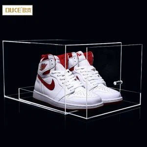Nueva caja de zapatos de acrílico de la venta superior
