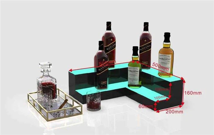 Acrylic Wine Rack With Led Light